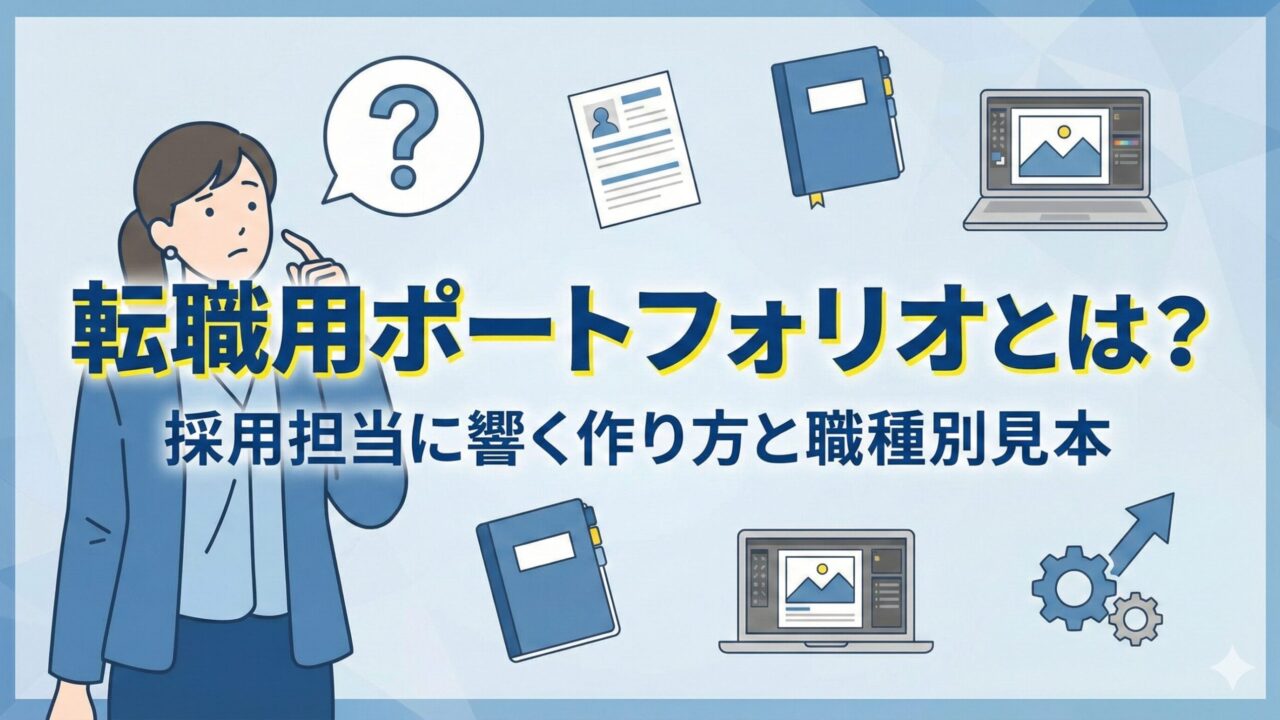 転職用ポートフォリオとは？採用担当に響く作り方と職種別見本